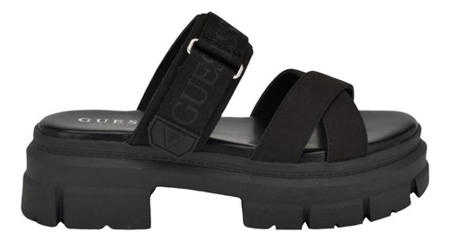 Sandalias Gladiadoras Plataforma Guess Negras Original 