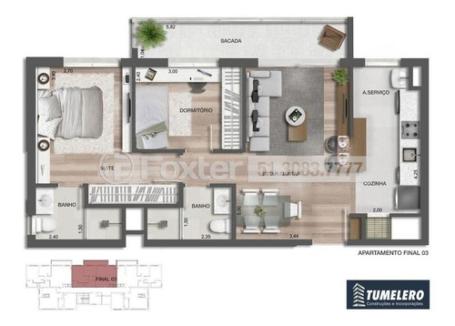 Imagem 1 de 8 de Apartamento, 2 Dormitórios, 66.78 M², Cristo Redentor - 197802