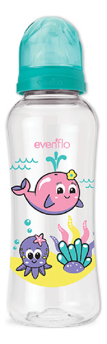 Mamadera Evenflo Acuario Bebé 3-12m 240ml Tetina Flujo Medio