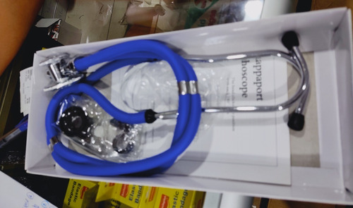 Imagen 4 de 4 de Estetoscopio Rappaport De Doble Cabezal + Accesorios