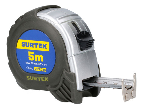 Flexómetro Con Carcasa Anti-impacto Silver 5 M X 1 Surtek