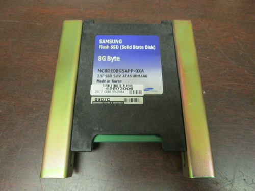 Samsung Flash Ssd Solid State Disk Mc8de08g5app-0xa 2.5  Ddo