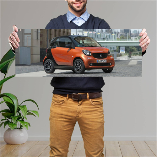 Cuadro 30x80cm Auto 2014 Smart Fortwo Prime