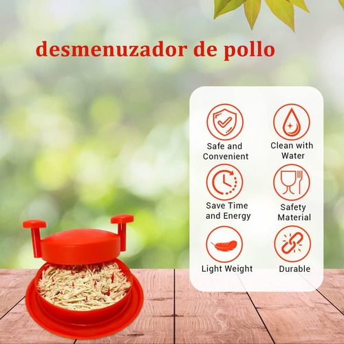 Deshebrador De Pollo Y Carne Herramienta Ergonómica, Cocina