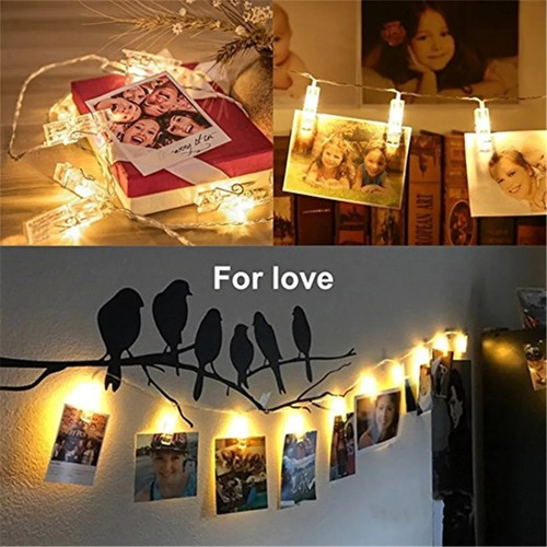 Guirnalda De Luces Decorativas Para Fotos 1.5 M 10 Leds