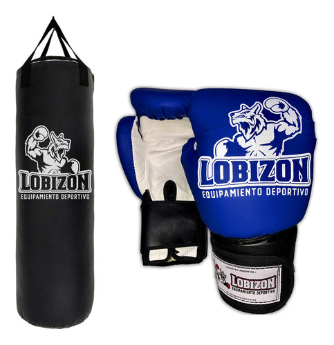 Bolsa Boxeo 90 Cm Con Relleno Incluido + Guantes Box 