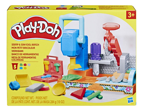 Play-doh Juego De Banco De Herramientas De Sello Y Sierra