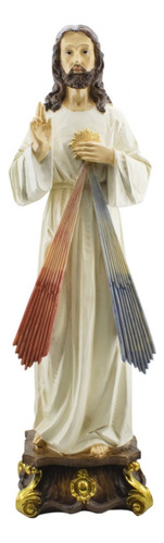 Imagem Religiosa Sagrado Coração De Jesus Em Resina 60 Cm Cor Colorido