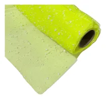 Comprar Rollo Malla Copo Nieve Para Ramo Flores Papel Coreano 3027 Verde Flúor Copo De Nieve