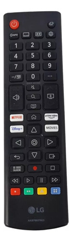 Control Remoto Smart Tv Para LG Akb76037603 Netflix Disney +