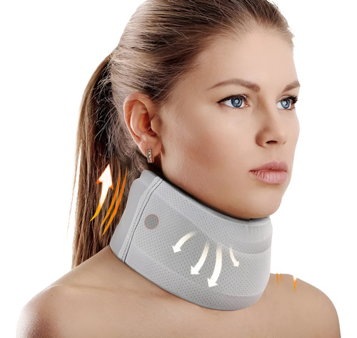 Almohada De Soporte Para La Columna Cervical Gris Gris
