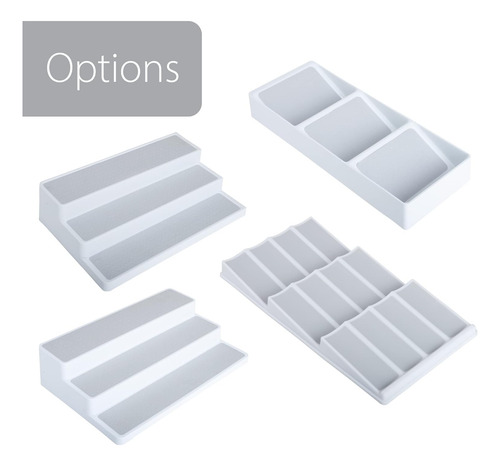 Estante De Plástico Expandible Para Especias De 3 Niveles, J