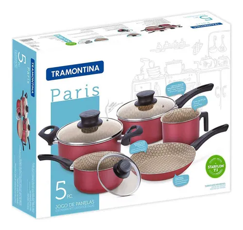 Juego de utensilios de cocina antiadherentes Tramontina Paris, juego de 5 piezas