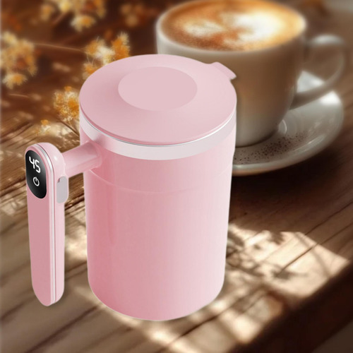 Caneca De Café Com Agitação Automática, Copo De Rosa