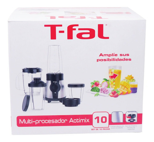 Licuadora Multi-procesador 10 Piezas Actimix T-fal Bl1bkdmx
