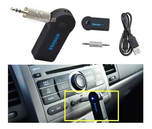Imagen 2 de 3 de Receptor De Música Bluetooth, Pendrive, Entrada Estéreo 3.5