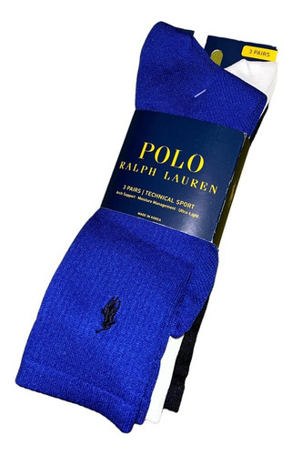 Pack De 3 Calcetas/calcetines Polo Ralph Lauren Varios Colores Unitalla