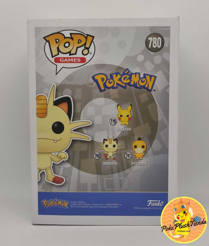 Imagen 3 de 3 de Funko Pop Pokémon Meowth Original