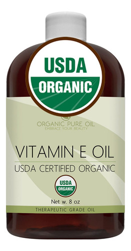 Aceite De Vitamina E - Organico, Certificado Usda, 43.000 Ui