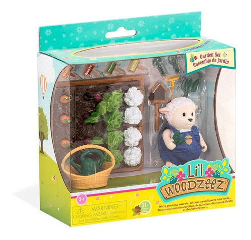 Lil Woodzeez Juego De Jardineria Con Accesorios + Figura