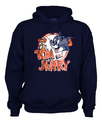 Sudadera Dtf Unisex Tom Y Jerry Dibujos Animados Mod. 1