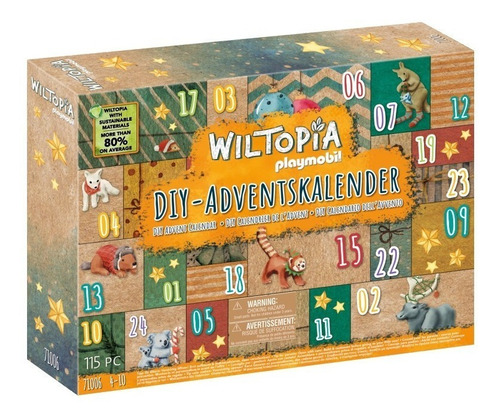 Juego Playmobil Wiltopia Diy Calendario De Adviento 115 Pzas