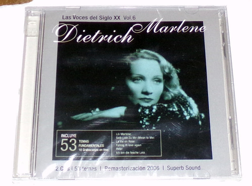 Marlene Dietrich Voces Del Siglo Xx Vol 6 Cd Sellado / Kktus