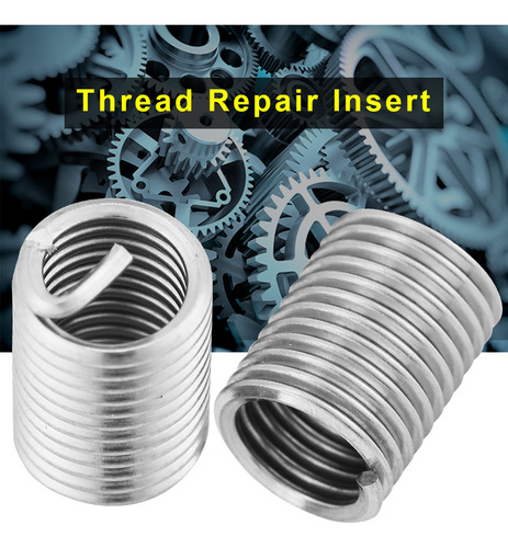 50 Insertos De Rosca Tornillo Alambre En Espiral M6x1,0x2,5d