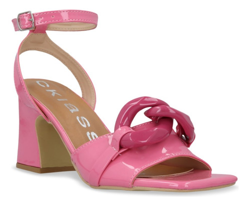 Sandalia Tacón Mujer Rosa 7cm 250-66