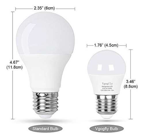 Bombilla Led 5w, Equivalente A 40w, Luz Cálida 2700k, Base