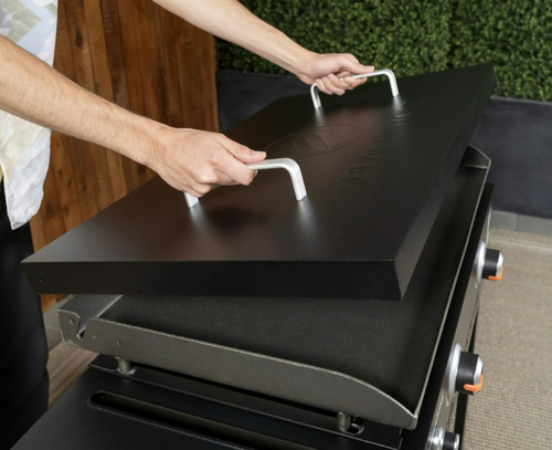 Asador Plancha Blackstone De Gas Con 2 Quemadores, Color Negro