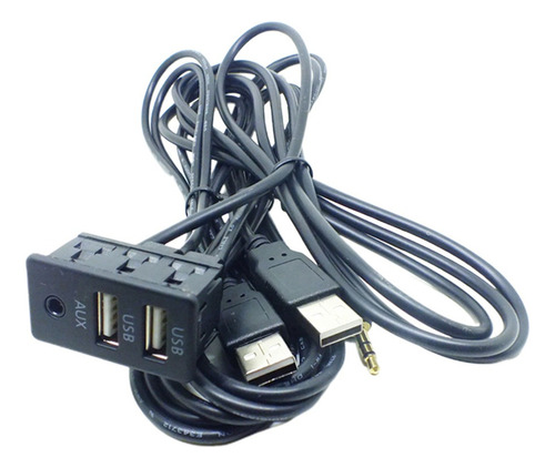 Adaptador Toma De Extensión + 2 Puertos Usb Vehículos De