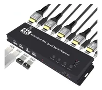 Comprar Switch Kvm 4 Pc 1 Monitor Hdmi 4k Mouse Teclado Megan Tech