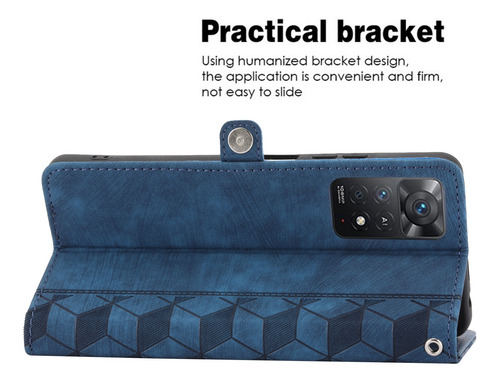 Imagen 6 de 9 de Funda Tipo Cartera Para Xiaomi Redmi Note 11 11s, Tpu, A Pru