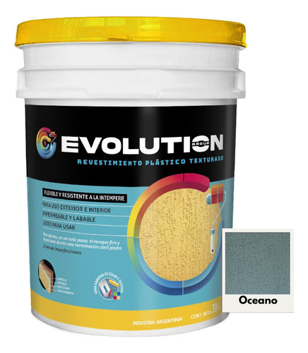 Revestimiento Plástico Texturado Llana 30 Kg Evolution Gris Oscuro