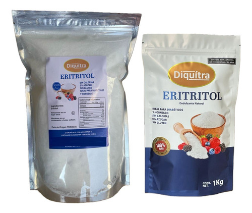 Endulzante Eritritol Puro Calidad Premium Ideal Keto 3 Kg