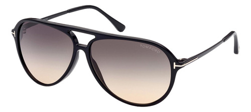 Tom Ford Samson Ft - Gafas De Sol Para Hombre, Color Negro. Color Negro Brillante