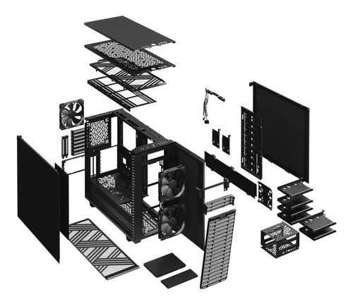 Imagen 4 de 10 de Gabinete Fractal Design Define 7 Ciego Super Silencioso !