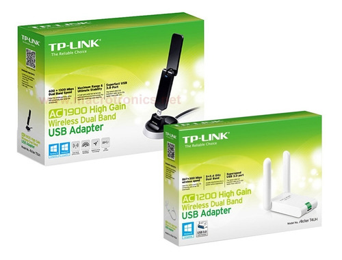 Adaptador Wifi Usb 3.0 Tp Link Archer T4uh Dual Band Ac1200