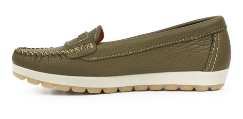 Imagen 2 de 10 de Mocasín Goma Mujer Cuero Premium Zapato Chatita Mcmo03587