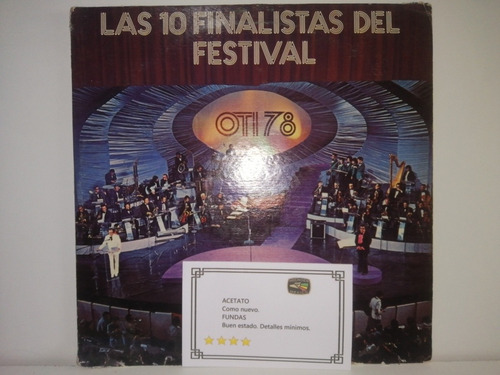 Oti 78 Lp 10 Finalistas Pirulí Emmanuel Dalessio Laboriel