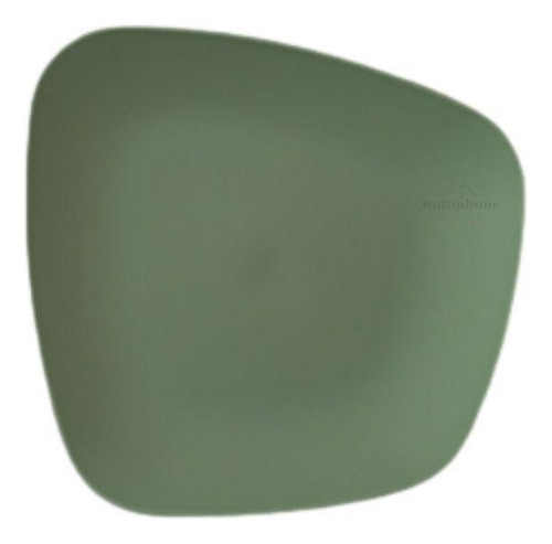 Kit 03 Pratos Plastico Duro Resistente Sobremesa Verde