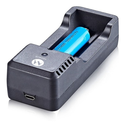 Imagen 4 de 7 de Cargador Intelig. 1 Slot 18650 Li-ion Litio Megalite P101u