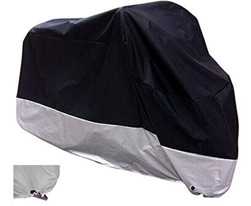 Cubierta Negra Impermeable Para Motocicleta Al Aire Lib...