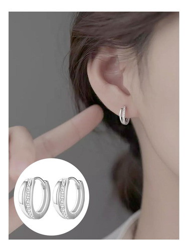 Arco Aretes, Mxinz-005, 5pzas, Aro, Plata, Metal/zirconia