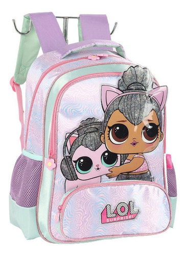 Mochila Costas G Boneca Lol Surprise Pet Luxcel Is41191 Cor Violeta