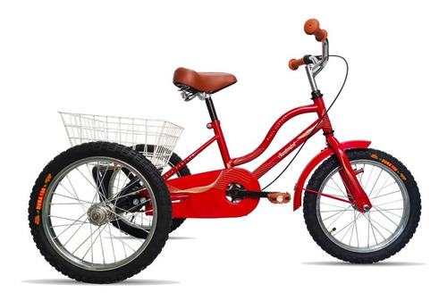 Triciclo Infantil Rodada 16 Santorini Color Rojo