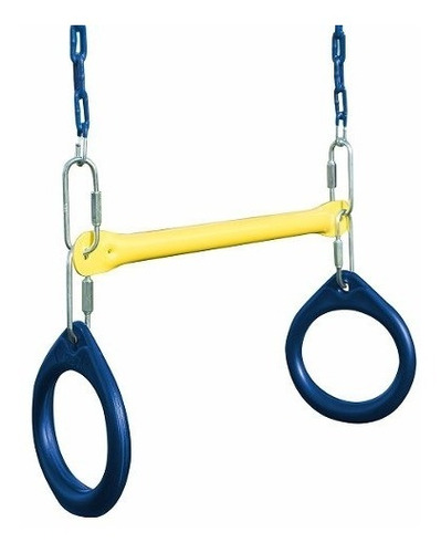 Juego De Trapecio Y Anillos Swing Slide Con Cadena Niños