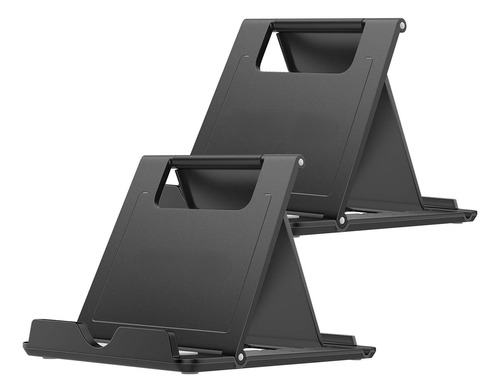 Soporte Multifuncional Para Tablet Y Móvil Negro 2 Unidades