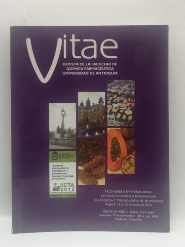 Libro Vitae Revista De La Facultad De Quimica Farmaceutica